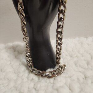 16” Faux Silver Thick Chain Necklace – Men’s or Women’s Streetwear Jewelry